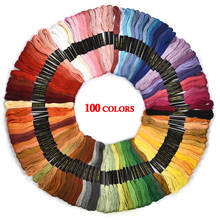 Multicolor Cross Stitch Threads Cotton Sewing Skeins Embroidery Thread Floss Skein Kit DIY Sewing Tool 24/36/50/100pcs 2024 - buy cheap