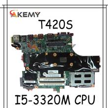 Akemy T420S материнская плата для ноутбука lenovo T420S Материнская плата ноутбука 100% работает с I5-3320M процессор 2024 - купить недорого