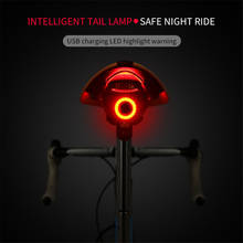 100 Bicycle Flashlight Bike Rear Light Auto Start/Stop Brake Sensing IPx6 Waterproof LED Charging Cycling Taillight 2024 - buy cheap