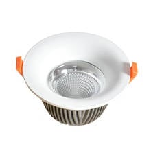 Spot de led cob embutido, de alta qualidade, regulável, 20w, cob, lâmpada de teto com brilho ajustável, 110v, 220v 2024 - compre barato