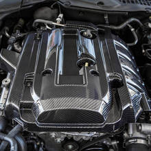 Крышка для автомобильного двигателя из углеродного волокна для Mustang 2,3 T, крышка для автомобильного двигателя, подходит для Ford Mustang 2015-2020, автомобильные аксессуары 2024 - купить недорого