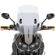 Motocicleta pára brisas universal motos defletor ajustável para kawasaki ninja 400 z650 z750 z800 z900 r1 r2 2024 - compre barato