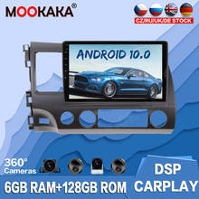 128GB Android 10.0 Car GPS Navigation Multimedia Player For Honda Civic 2007-2011 RHD Auto Radio Stereo Tape Recorder Head Unit 2024 - buy cheap