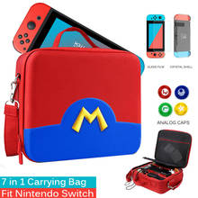Портативная сумка для хранения EVA, чехол для переноски, чехол для Nintendo Switch, водонепроницаемые защитные аксессуары для консоли NS 2024 - купить недорого