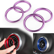 4Pcs Car Dashboard Air Vent Outlet Ring Cover Trim Interior Moulding For Audi A3 S3 8V 2012 2013 2014 2015 2016 2017 2018 2019 2024 - buy cheap