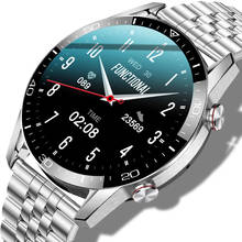 Новинка 2021, мужские Смарт-часы с круглым сенсорным экраном, водонепроницаемые IP68 спортивные фитнес-часы, мужские Роскошные Смарт-часы для мужчин + коробка 2024 - купить недорого