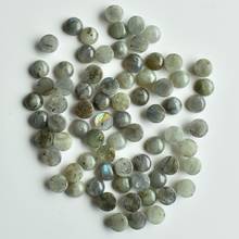 Wholesale 50pcs/lot Fashion good quality natural spectrolite round cabochon beads10mm for jewelry Accessories making free 2024 - buy cheap