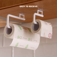 Colgador de toallas de papel para el hogar, estante de almacenamiento de armario de cocina, estante colgante de baño, soporte organizador para el hogar 2024 - compra barato