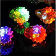 New Arrival LED Ring Light Ring Flash Light LED Mitts Cool Led Light Up Flashing Bubble Ring Rave Party Blinking Soft Jelly Glow 2024 - buy cheap