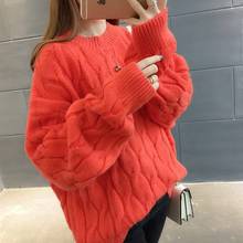 Woman Sweaters Women's Loose Pullover Thickened Sweater Coat Sweater Female Femme Chandails Pull Hiver 2024 - buy cheap