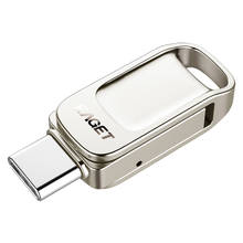 Портативный USB флеш-накопитель 3 в 1, 32/64/128 ГБ, USB 3,1 Type-C, USB 3,0, OTG, металлический флеш-накопитель, карта памяти, накопитель для телефона/стола 2024 - купить недорого