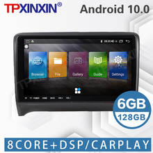 Radio multimedia con GPS para coche, reproductor con Android 10, 6 + 128G, Navi, Carplay, unidad principal DSP, para Audi TT MK2 8J 2006-2012 2024 - compra barato