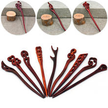 1pc Retro Style Women Hair Chopstick Invisible Hair Stick Handmade Carved Wood Hairpins Hair Styling Tools Accessories Chic Gift 2024 - buy cheap