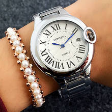 Relógio feminino zegarek damski, relógio de pulso feminino pulseira de aço inoxidável à prova d'água 2024 - compre barato
