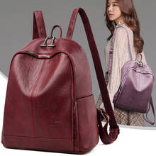 Новые женские кожаные рюкзаки, женская сумка на плечо, женский рюкзак, винтажные школьные сумки для девочек-подростков, дорожная сумка, рюкзак 2024 - купить недорого
