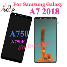 Para samsung galaxy a750 a7 2018 a750f display lcd tela de toque assembléia substituição para SM-A750 lcd 2024 - compre barato