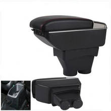 For peugeot 208 armrest box USB Charging heighten Double layer central Store content cup holder ashtray accessories 2024 - buy cheap