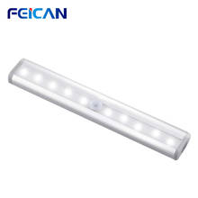Motion Sensor Light 10 LED Sensor Light Battery LED Light Magnetic Wall Night Light Infrared for Closet Cabinet Wardrobe Stairs 2024 - buy cheap