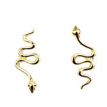 1Pair Indian Small Snake Earrings for Women Female Jewelry European Ear Stud Handmade Womens Stud Earings Girl Gift E361 2024 - buy cheap