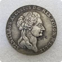 1795 Польша копия монет памятные монеты-Реплика монет медаль коллекционные монеты 2024 - купить недорого