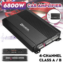 12V 6800W 4 Channel Car Amplifier Subwoofer Slim Class A/B Car Audio Amp Powerful Amplifiers Subwoofer Bass Speaker Amplifiers 2024 - buy cheap