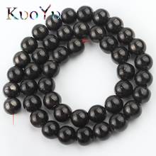 Black Plated Natural Hematite Stone Bead Round Loose Spacer Beads For Jewelry Making DIY Bracelet Earrings 15"Inch 3/4/6/8/10mm 2024 - buy cheap