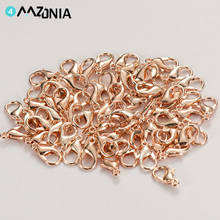 50pcs/lot Alloy Lobster Clasp Hooks Lobster Clasp Claw Clasps For Bracelet Necklace Chain Diy Jewelry Making Findings Supplies 2024 - buy cheap