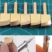 Leather Electric Brass Solder Soldering Iron Tip To Burn The Edge Leather Craft Press Edge Sealing Machine Line Pyrography Tool 2024 - compre barato