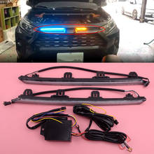 1 Pair Left & Right DC 12V DRL 3 Colors LED Daytime Running Light with Turn Signal Lamp DC 12V Fit for Toyota RAV4 2019 2020 2024 - buy cheap