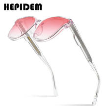 HEPIDEM Vintage Gentle Sun Glasses Men 2020 Flat Lens Big Oversize Square Frame Sunglasses for Women Brand Design Eyewear 004 2024 - buy cheap