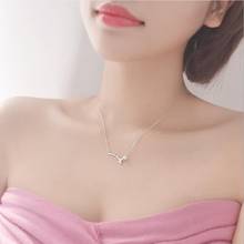 Fashion Silver Plated Necklace Women Choker Jewelry Personality Crystal Water Drop Necklace For Girls Princess Accessories 2024 - buy cheap