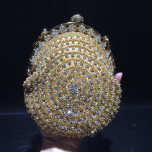 XIYUAN  Classic Design gold Wedding Clutch Bags Women Luxury Crystal Party Evening bags Sparkly Handmade Bridal Purse Bag wallet 2024 - buy cheap