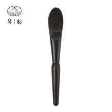 Qinzhi profissional artesanal compõem escova z206 plana redonda blush escova portátil macio azul esquilo cabelo maquiagem escovas 2024 - compre barato