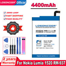 LOSONCOER-batería BV-4BW de 4400mAh para móvil, pila para Nokia Lumia 1520 BV4BW 2024 - compra barato