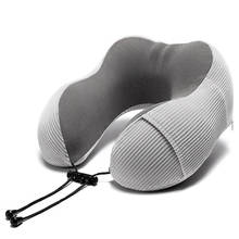 U-Shape Neck Meditation Pillows Neck Memory Foam Travel Outdoor Cushions Office Chair Flight Rest Pillow 2024 - buy cheap