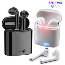 i7s tws Wireless Headphones Bluetooth 5.0 Earphones sport Earbuds Headset With Mic Charging box Headphones For all smartphones 2024 - купить недорого