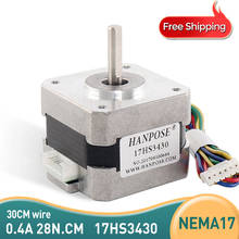 Free shipping Nema17 12VDC 0.4A 28N.CM 34mm length 4-Lead 17HS3430 42 Stepper Motor for CNC XYZ 3D Printer 2024 - buy cheap