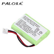 Palo bateria recarregável sem fio para telefone, 3.6v 800mah ni-mh baterias de substituição para v-tech 89-1323-00-00 at & t lucentes 27910 2024 - compre barato