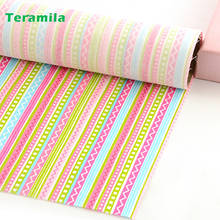 Teramila 50cmx160cm/PCS Printed Strips Patterns Cotton Quilting Free Shipping for Sewing Baby Bedding Clothing Patchwork Fabrics 2024 - buy cheap