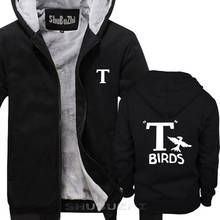 T Birds Ringer thick jacket Grease John Travolta Olivia Newton John winter autumn black pullover fashion top hoodies sbz5012 2024 - buy cheap