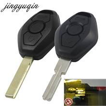 Jingyuqin 3 Button Cutting Key Remote Shell Fit For BMW 1 3 5 6 7 Series Z3 Z4 X3 X5 M5 325i E38 E39 E46 HU92/HU58 Milling Blade 2024 - buy cheap