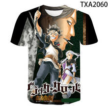 Summer Anime Black Clover 3D T shirt Men Women Children Casual Fashion Streetwear Boy Girl Kids Printed T-shirt  Cool Tops Tee 2024 - buy cheap