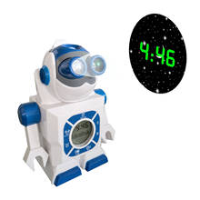 Creative Space Robot Modeling Projection Alarm Clock Funny Cartoon Clock Robot Small Alarm Clock 2024 - buy cheap