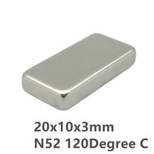 NdFeB Magnet Block 20x10x3 mm Rectangle  Neodymium Permanent Magnets Rare Earth Magnets 2024 - buy cheap