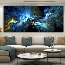 Blue black Cloud Abstract Oil Painting landscape Wall Picture For Living Room Canvas Modern Art Poster And Print 2024 - buy cheap