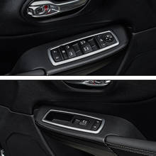 ABS Chrome Accessories For Jeep Cherokee KL 2014 2015 2016 2017 2018 Car Door Window Glass Lift Control Switch Panel Cover Trim 2024 - buy cheap