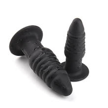 Silicone Anal Plug Thread Anal Dilator Butt Plug Prostate Massager Pussy Stimulator Adult Erotic Anal Sex Toys For Men Women 2024 - buy cheap