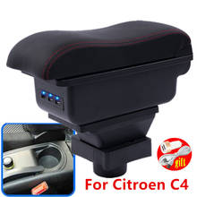 For Citroen C4 armrest box For Citroen C4 Hatchback central Store content box products interior decoration Storage 2004-2011 2024 - buy cheap