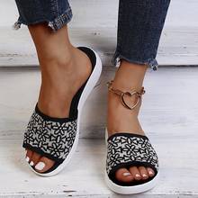 2021 New Summer Slippers Women Shoes Open Toe Flats Platform Sandals Ladies Soft Comfort Casual Beach Shoes Female Flip Flops 2024 - buy cheap