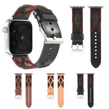 Correa de cuero para Apple Watch, pulsera de 40mm y 44mm para iWatch Series 6, 4, 3, 38mm y 42mm 2024 - compra barato